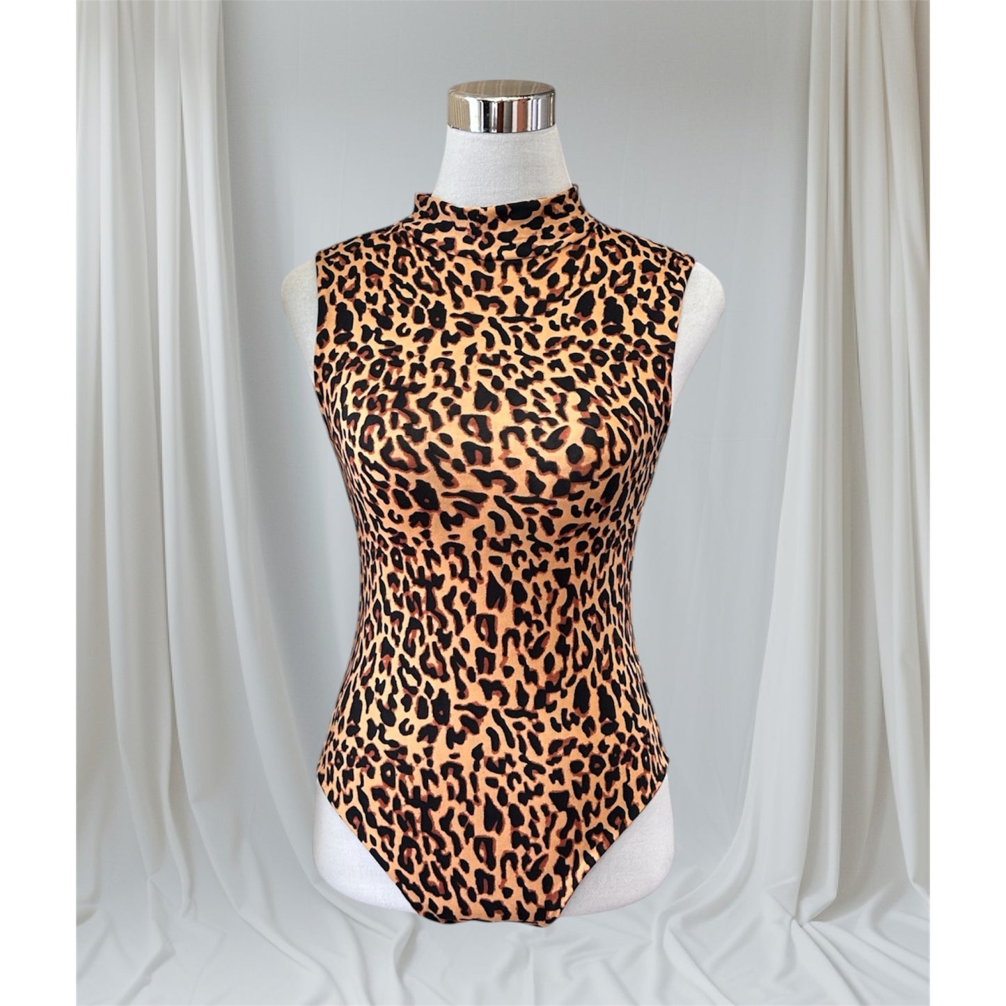 Animal Print Sleeveless Bodysuit