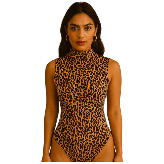 Bodysuit Sin Mangas Animal Print