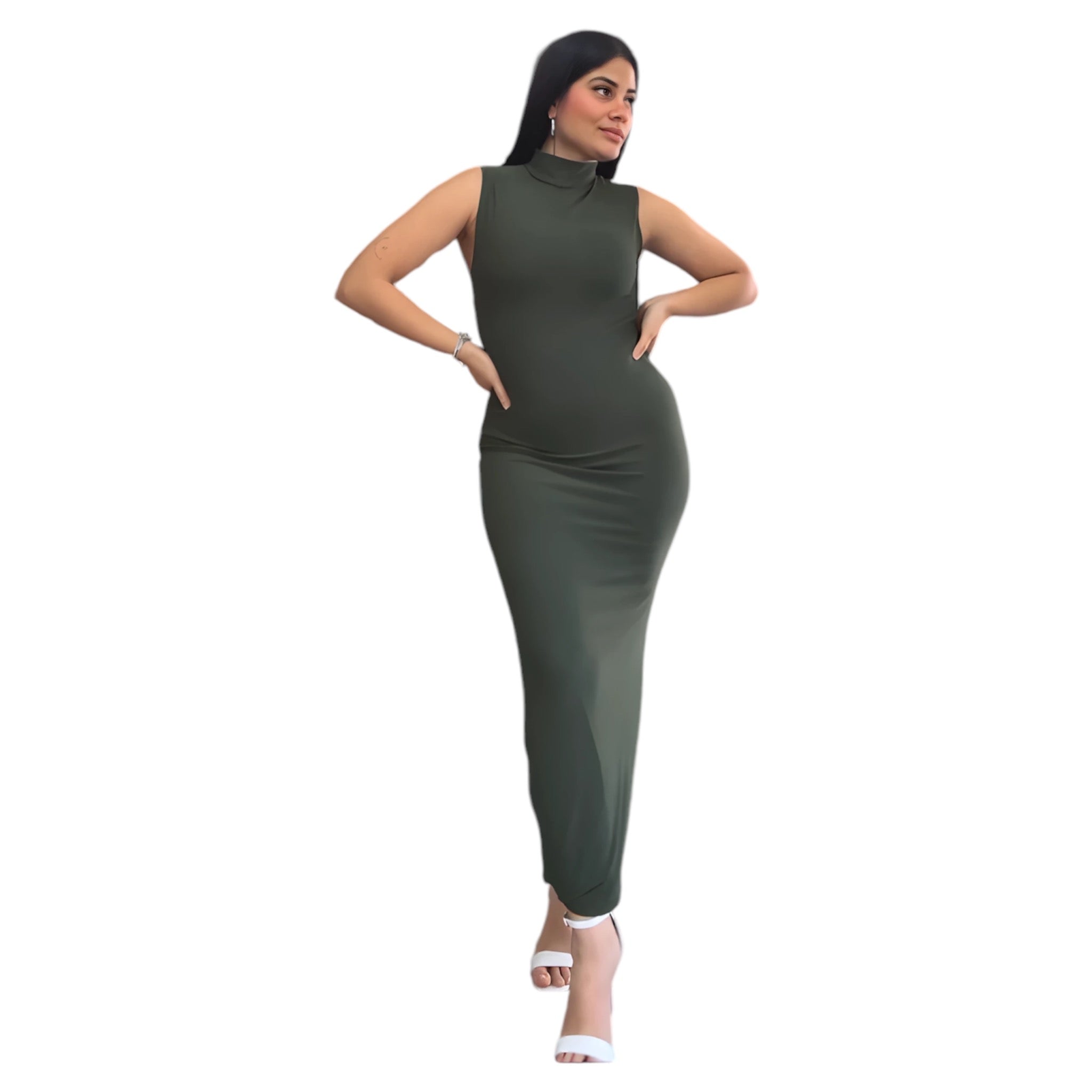 Maxi Dress With Collar